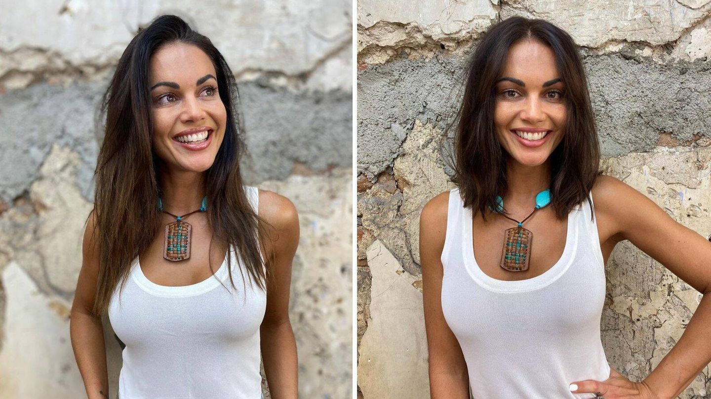 El antes y el después del corte de pelo de Lara Álvarez. (Instgaram /@_lulu_cest_moi_)
