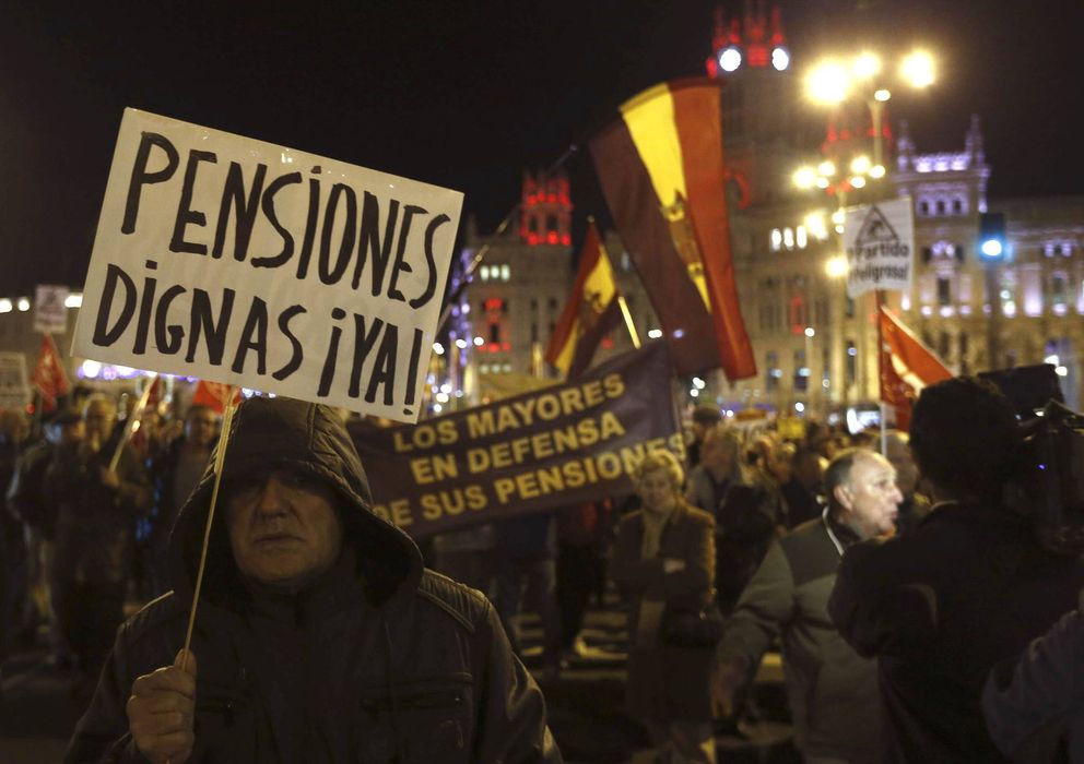 Foto: Manifestación por las pensiones (EFE)