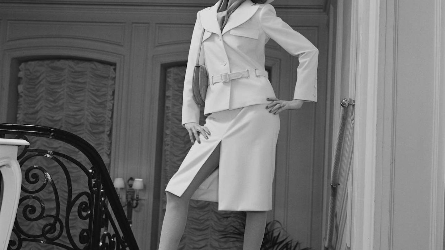 Marlene Dietrich vestida por Christian Dior (Getty)