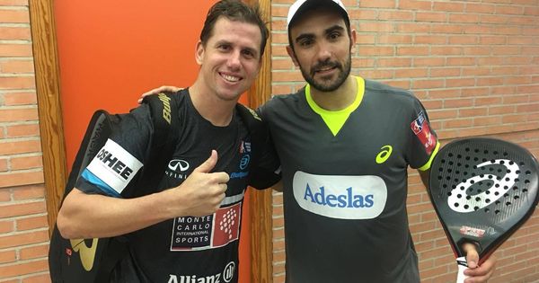 Foto: Paquito Navarro (i) y Pablo Lima ya están en cuartos de final del Murcia Open. (Foto: World Padel Tour)