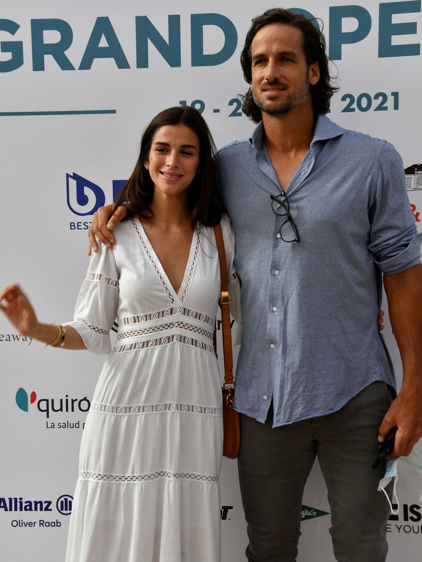 Feliciano López y Sandra Gago, en una imagen de archivo. (EFE/Cati Cladera)