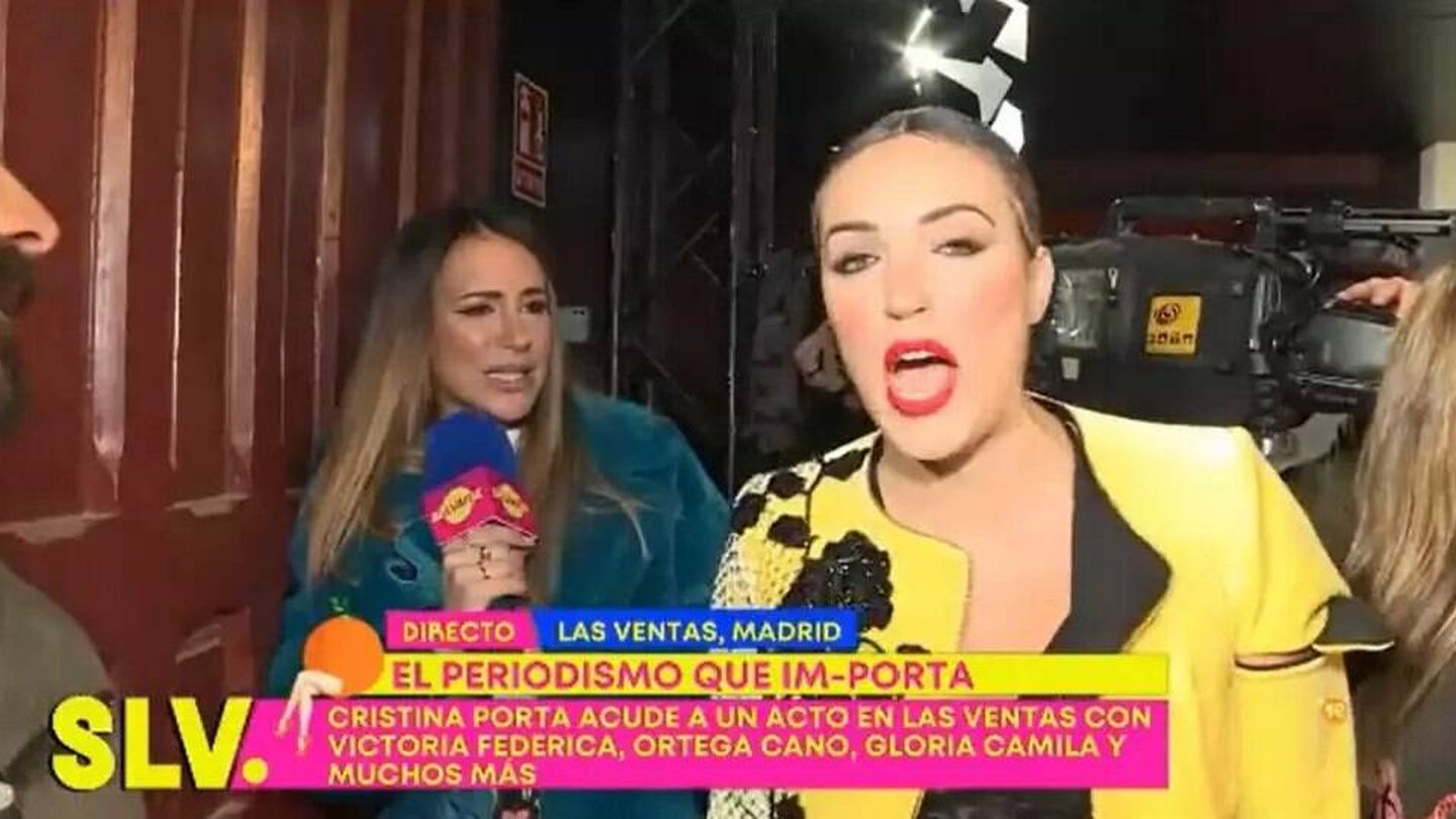 El enfrentamiento entre Cristina y Marta en 'Sálvame'. (Telecinco)