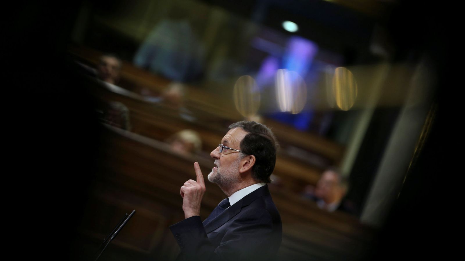 Foto: El presidente del Gobierno en funciones, Mariano Rajoy, durante el debate de la sesión de investidura. (Reuters)