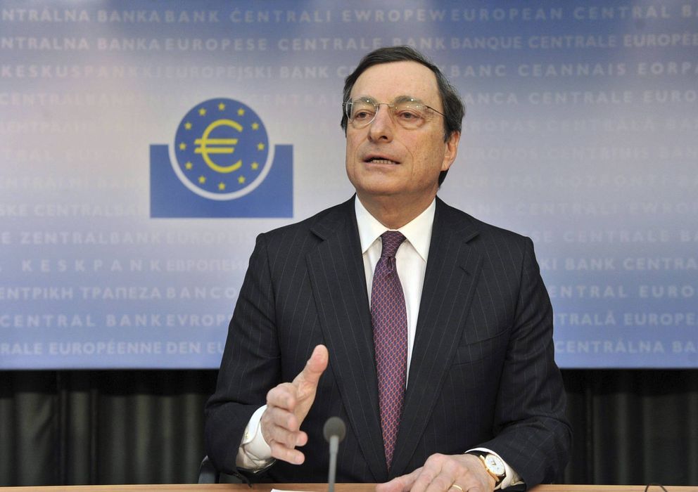 Foto: Mario Draghi, durante una rueda de prensa en el BCE