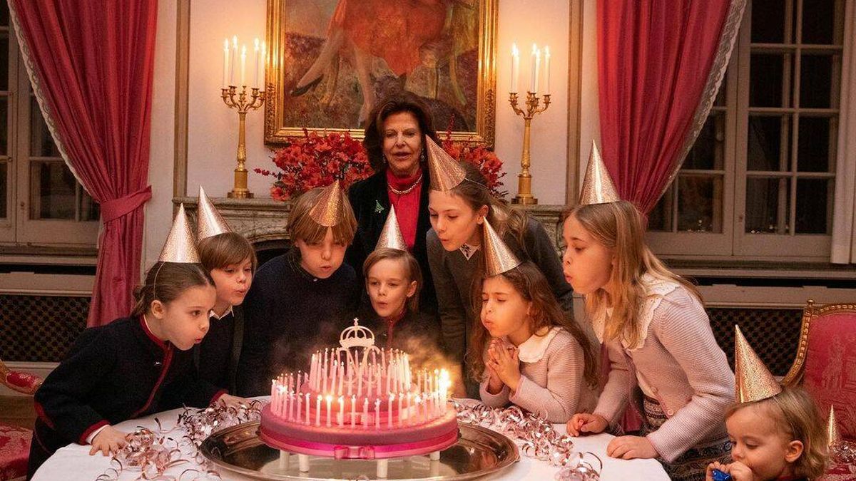 La tierna sorpresa de los ocho nietos de la reina Silvia de Suecia a su abuela