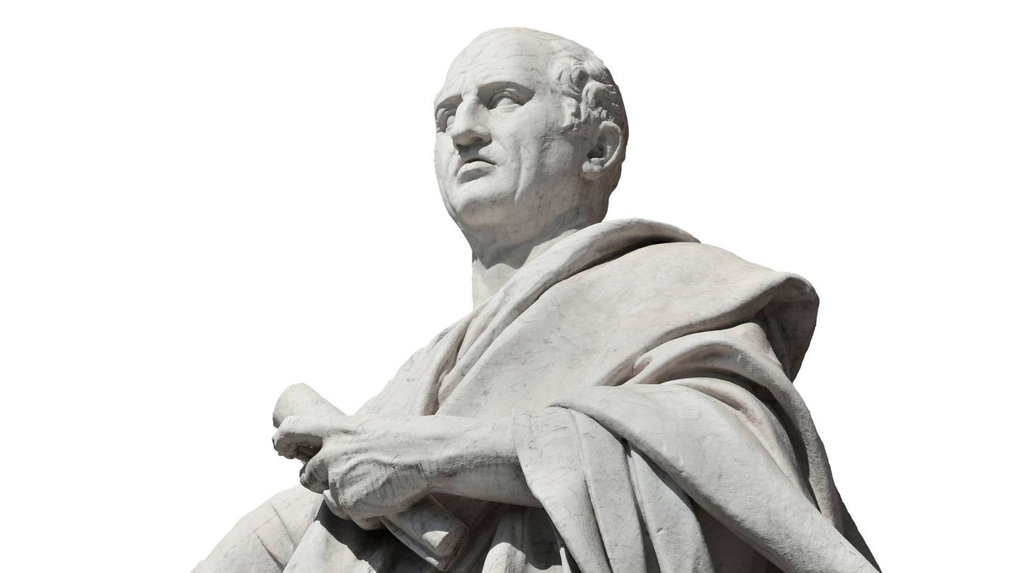 Estatua de Cicerón en el Palacio de Justicia de Roma (iStock) 