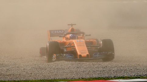 Alonso termina séptimo una jornada marcada por el tiempo y su salida de pista