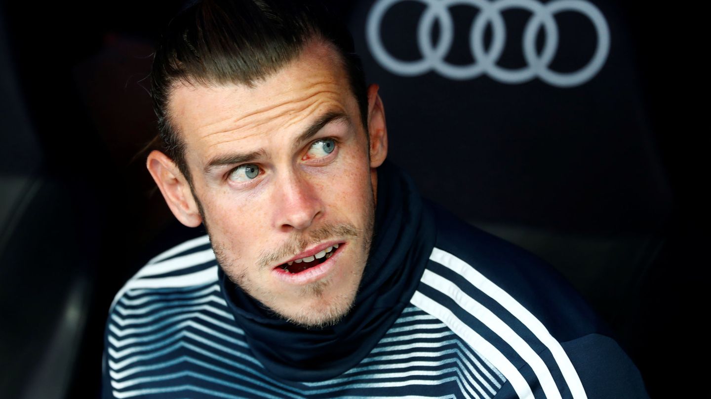 Gareth Bale, en el banquillo del Real Madrid. (EFE)