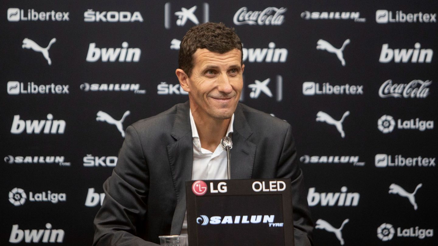 Javi Gracia, entrenador del Valencia. (Efe)