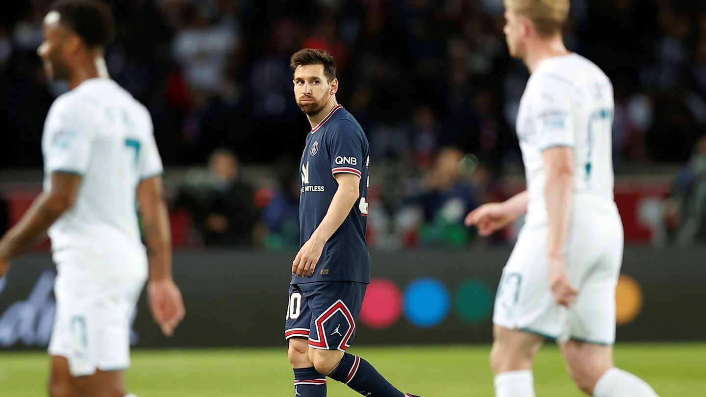 Messi, durante el partido. (Reuters)