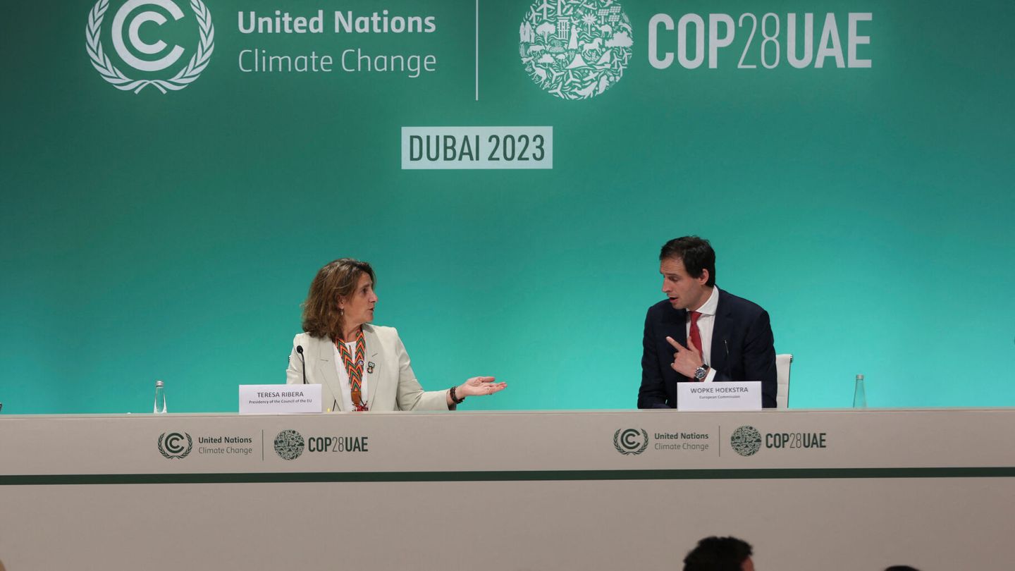 Comparecencia de la Unión Europea en la COP28. (Reuters/A. Alfiky)