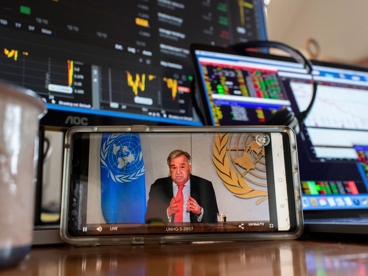 Foto: Fotografía cedida por la ONU donde aparece su secretario general, António Guterres. (EFE)