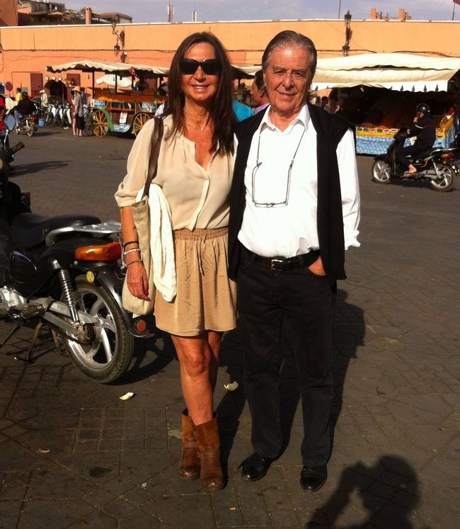 Nuria Amat, con Ricardo Bofill. (Cortesía)