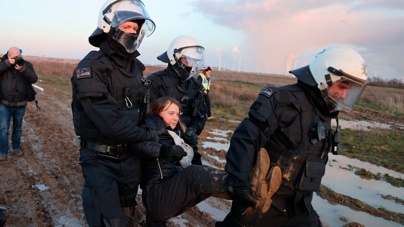 Foto: Detenida la activista Greta Thunberg en Alemania. (Getty Images/Christoph Reichwein)