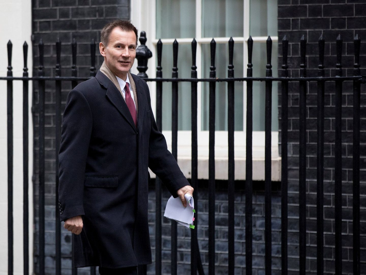 El ministro británico de Exteriores, Jeremy Hunt, a su llegada a Downing Street este miércoles. (EFE)