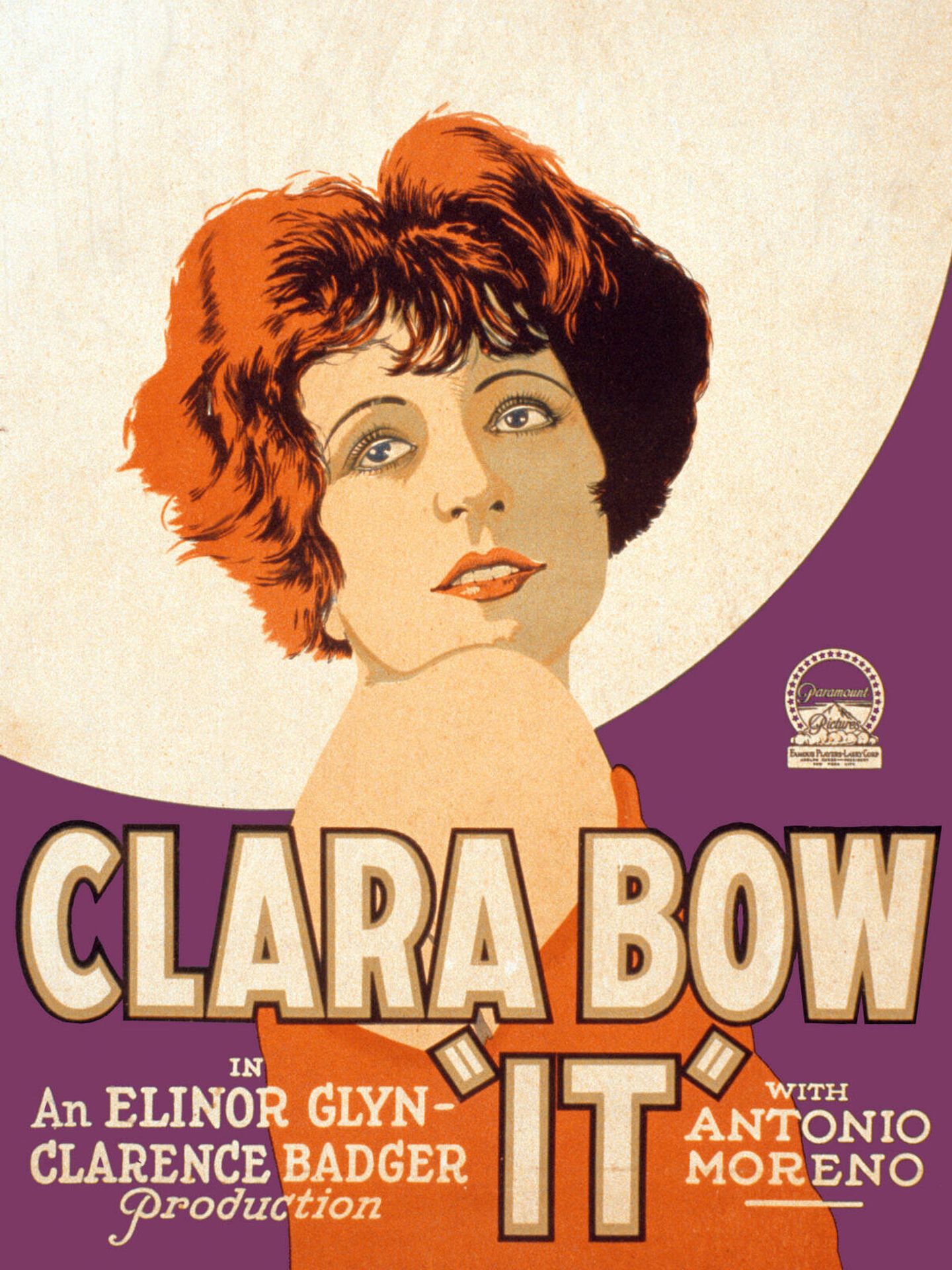 Clara Bow en uno de los carteles de 'It', de 1927. (Gtres/Cortesía de Evertt Collection)
