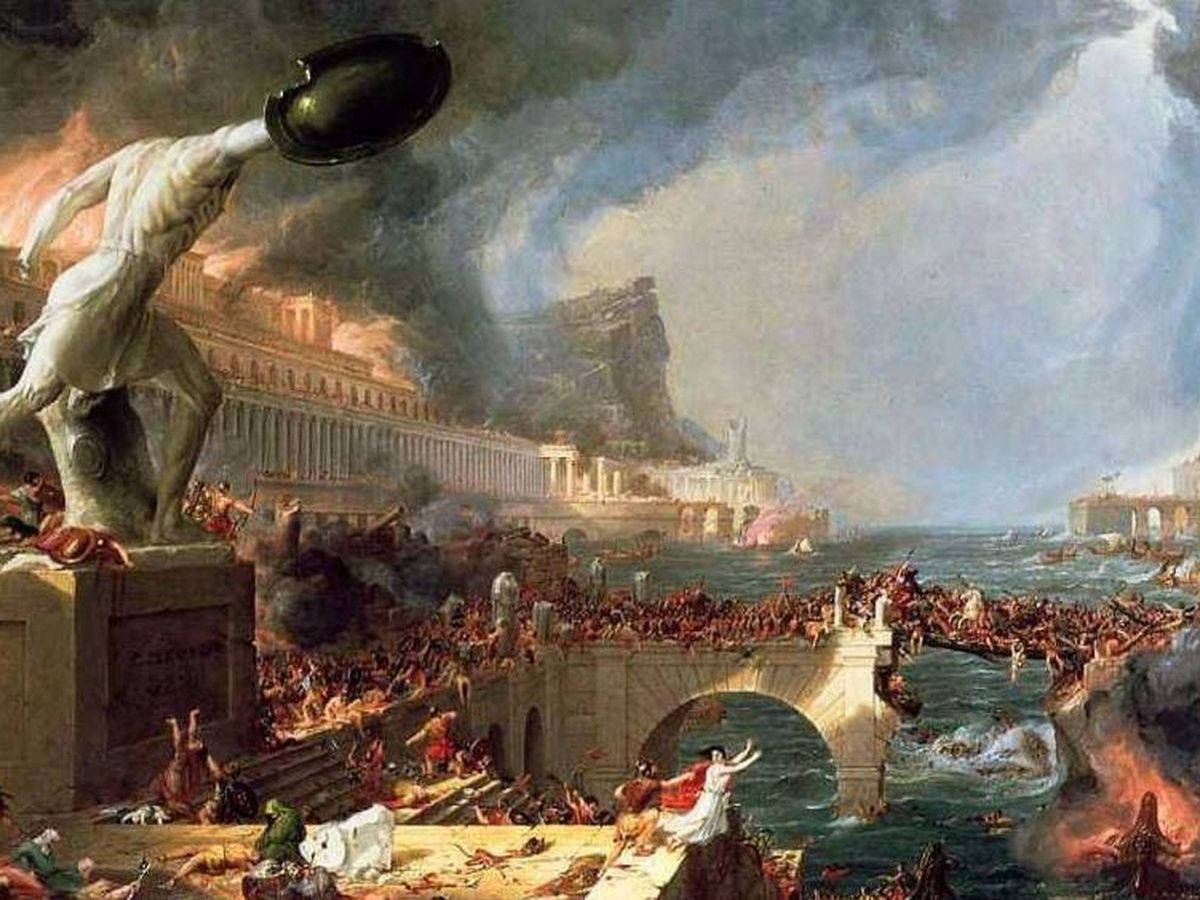 Foto: La caída del Imperio romano (Thomas Cole, 1836)