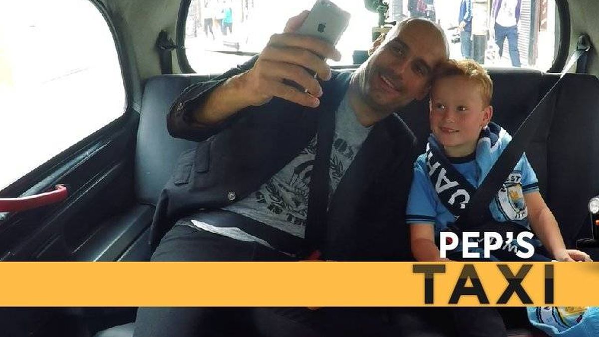 El taxi de Pep: así dejó con la boca abierta Guardiola a un niño aficionado del City
