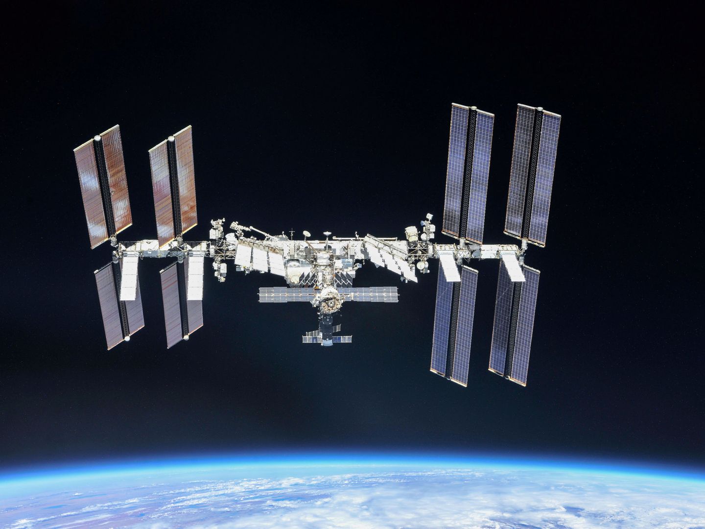 La Estación Espacial Internacional,  fotografiada en octubre de 2018. (NASA)