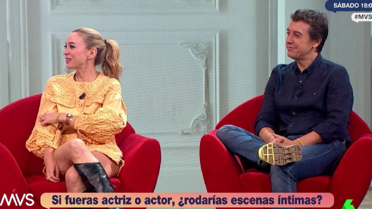 Marta Hazas y Javier Veiga explican en 'Más Vale Sábado' cómo graban las escenas sexuales 