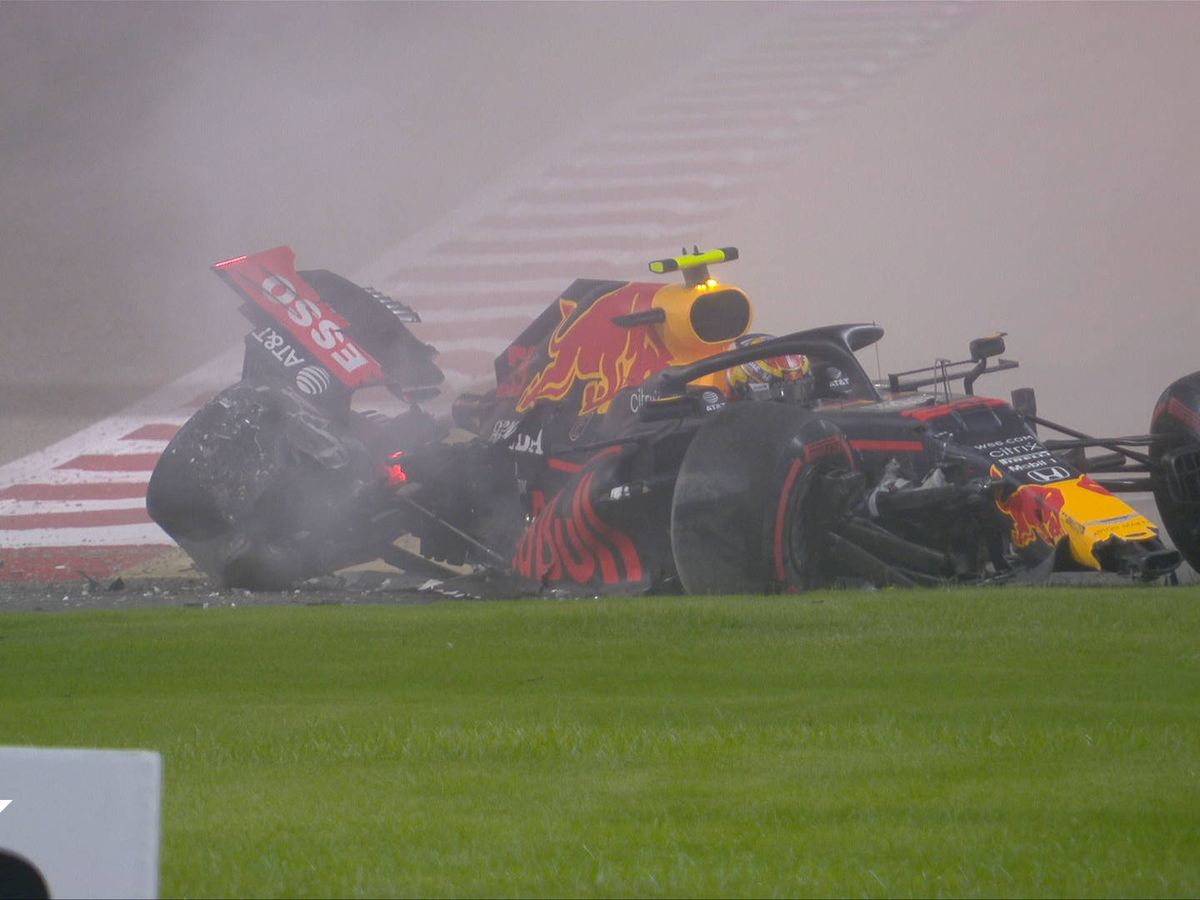 Foto: Así quedó el Red Bull de Albon tras su accidente. (F1)