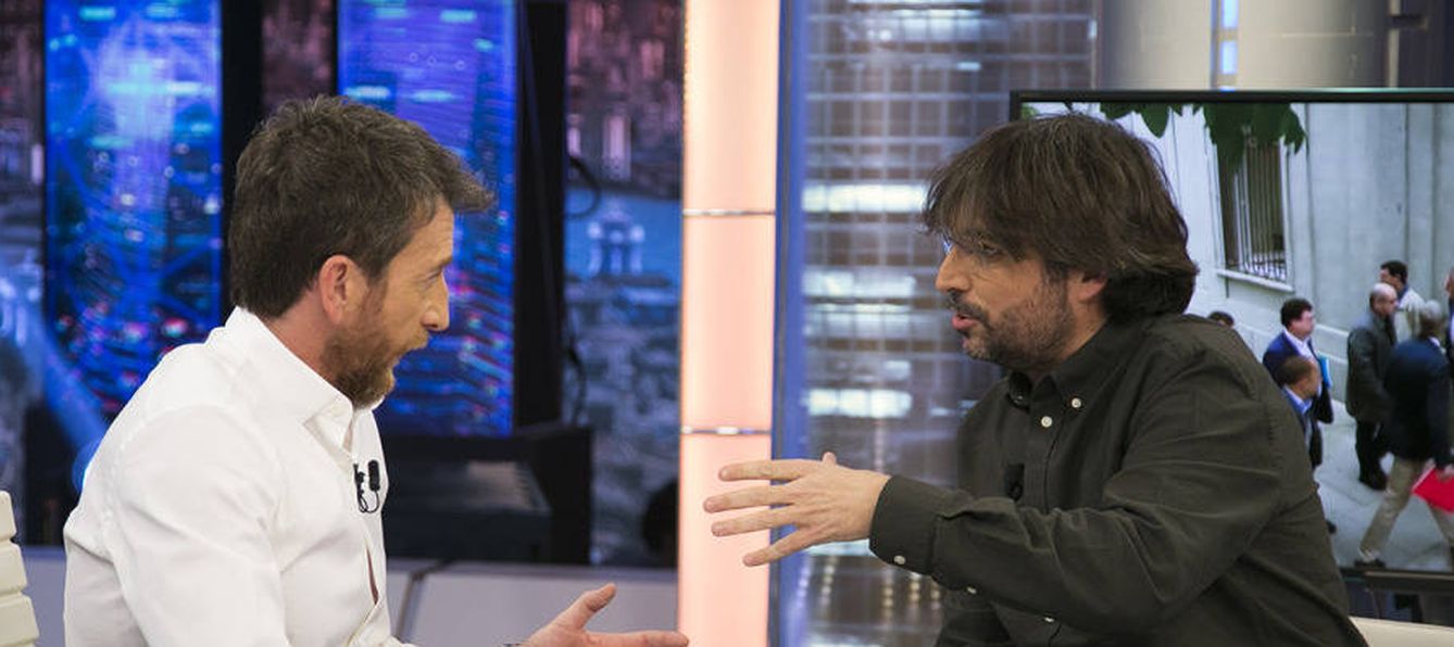 Jordi Évole y Pablo Motos en 'El hormiguero'. (Atresmedia TV)