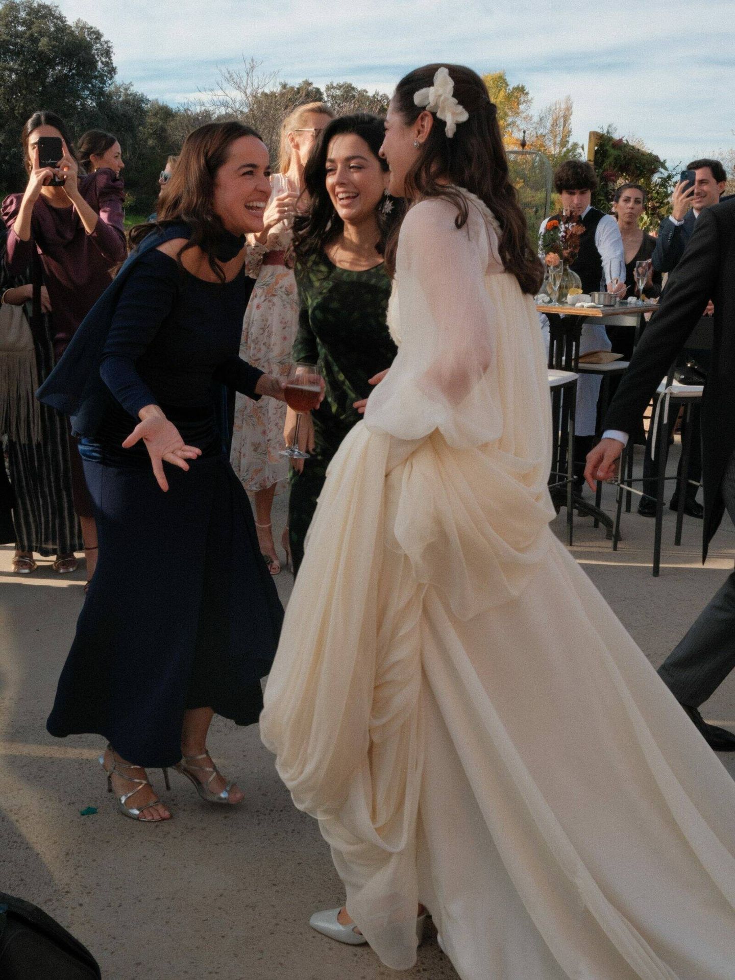 La boda de Cristina, la hermana de la diseñadora Isabel Núñez. (INNDU)