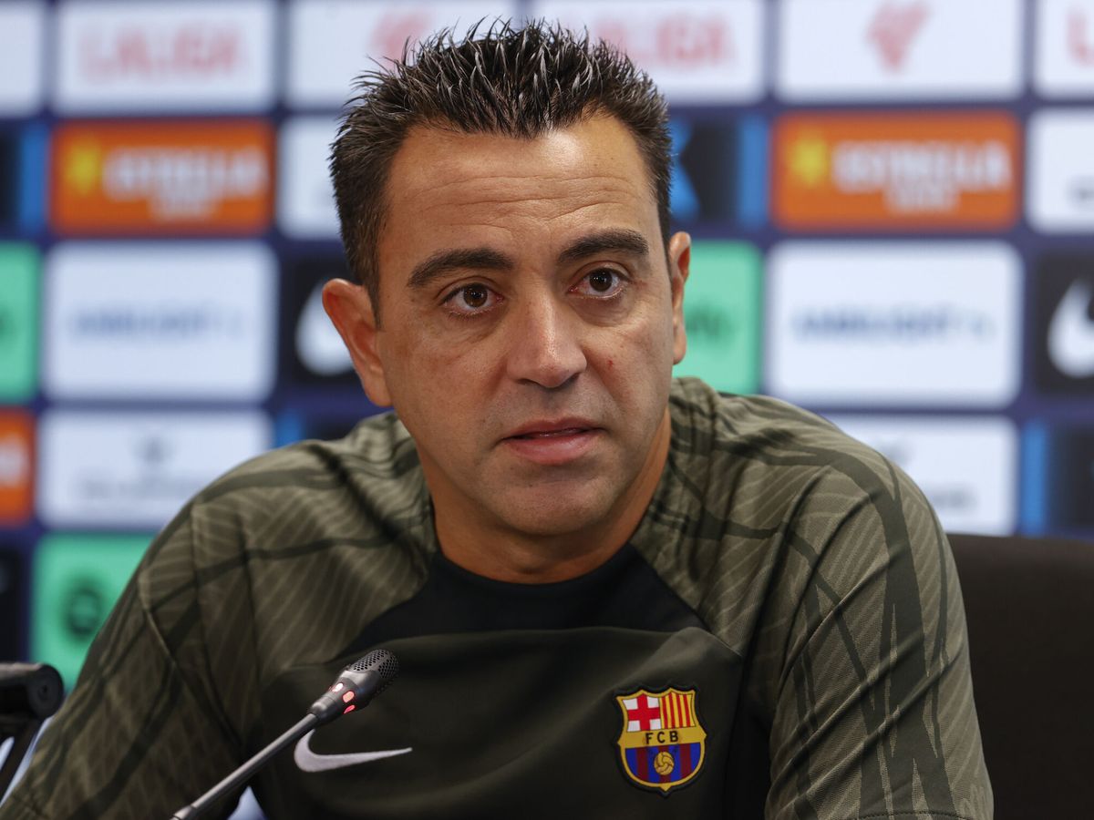 Foto: Xavi Hernández, entrenador del FC Barcelona. (EFE/Toni Albir) 
