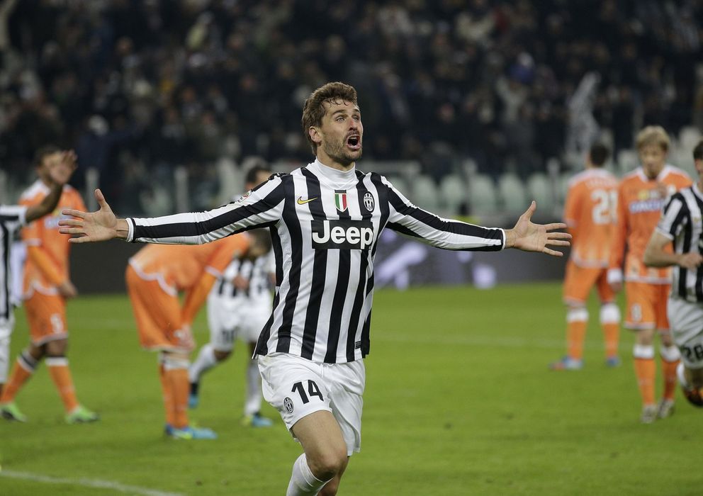 Foto: Fernando Llorente celebra un gol con la Juventus.