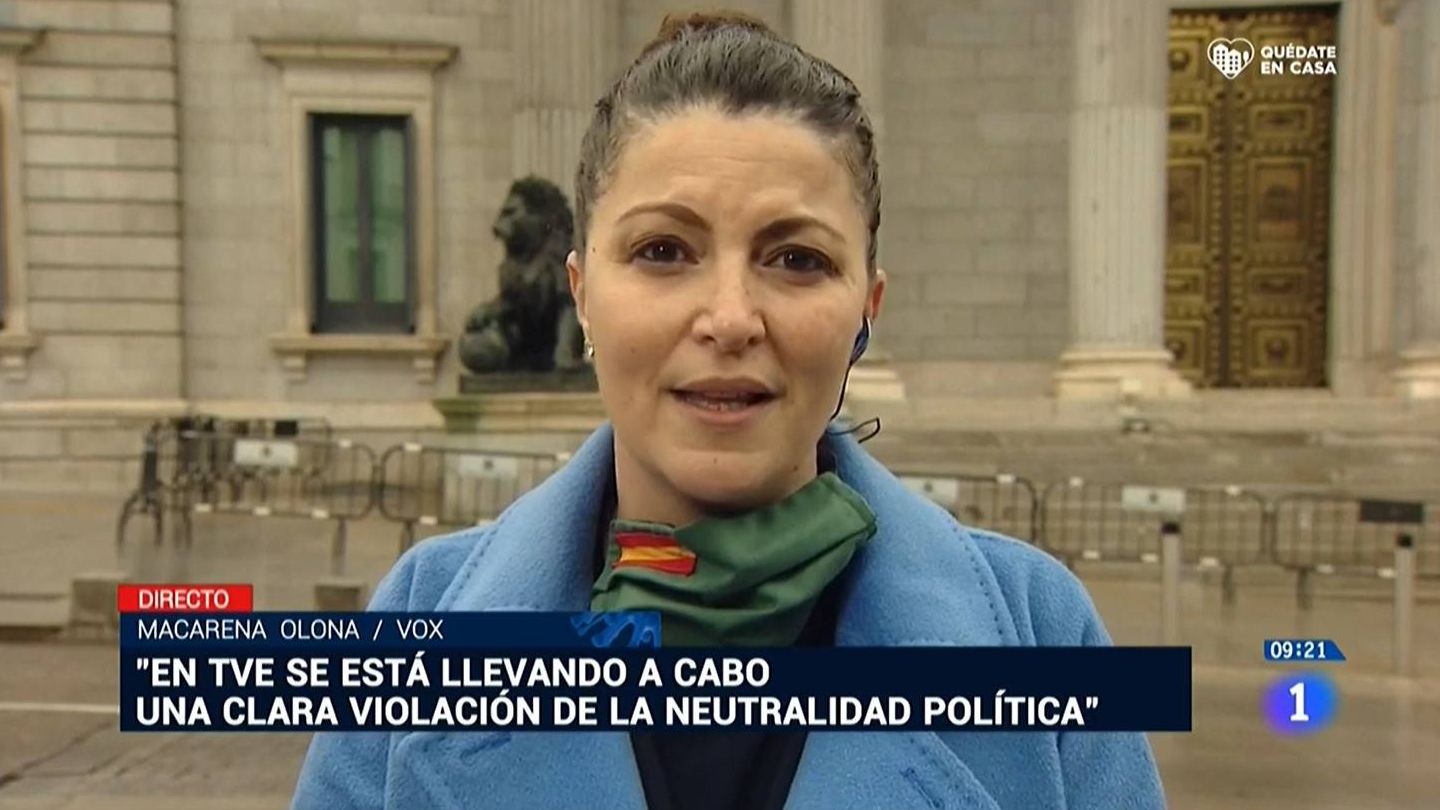 Macarena Olona, diputada de Vox. (TVE)
