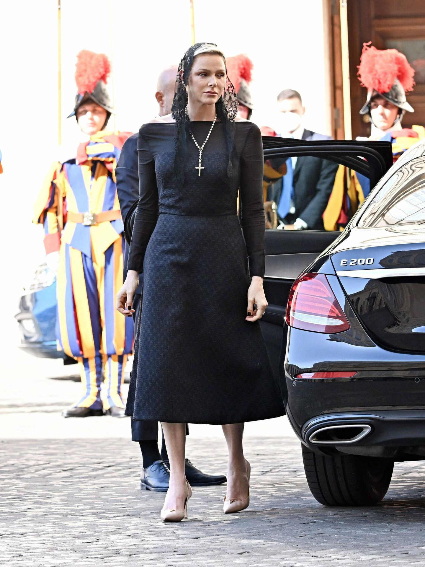 Charlène de Mónaco, en el Vaticano. (Cordon Press)