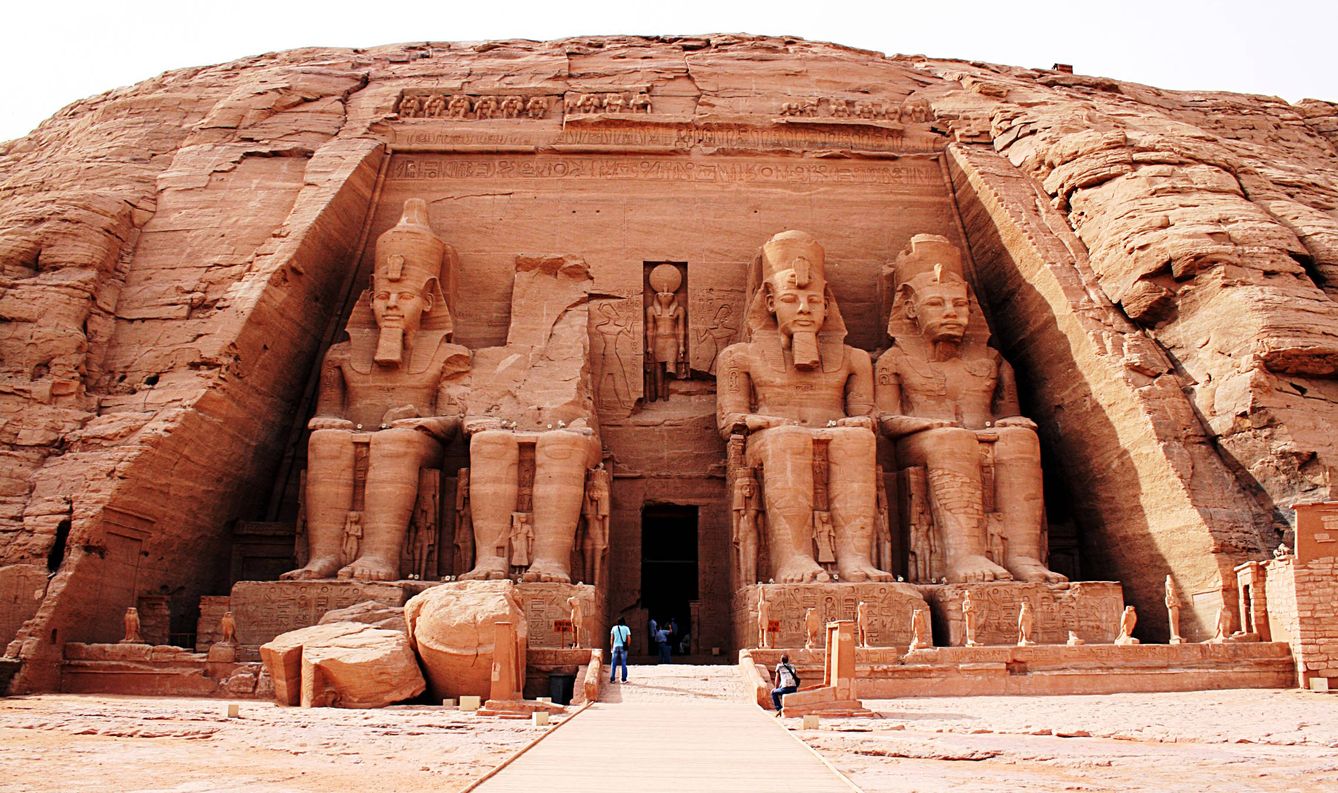 El templo de Abu Simbel, en Egipto