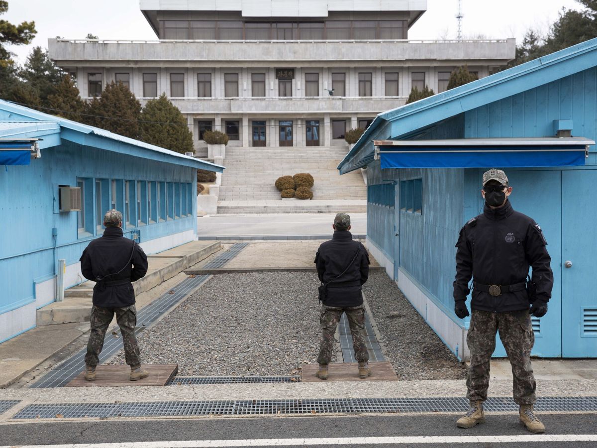 Foto: El Área de Seguridad Conjunta en la frontera entre las dos Coreas. (EFE/EPA/Jeon Heon-Kyun/Pool)