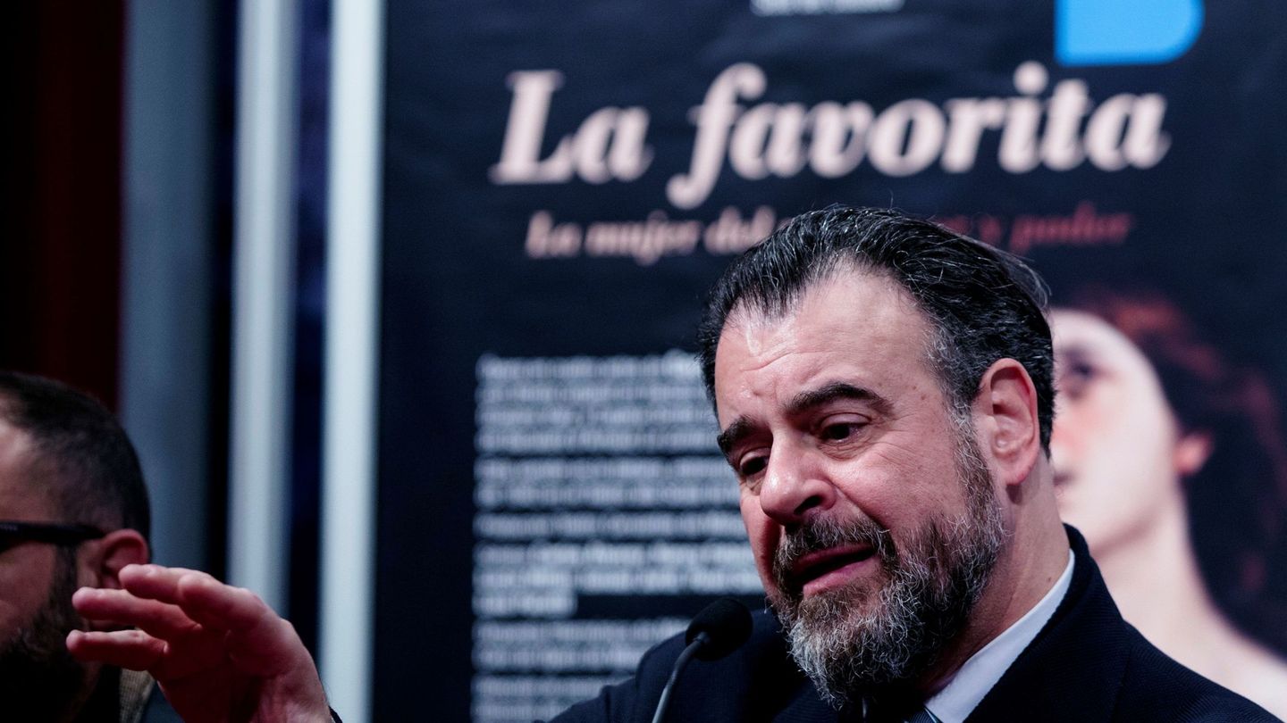Carlos Álvarez, durante la presentación de la ópera 'La favorita', de Gaetano Donizetti. (EFE)