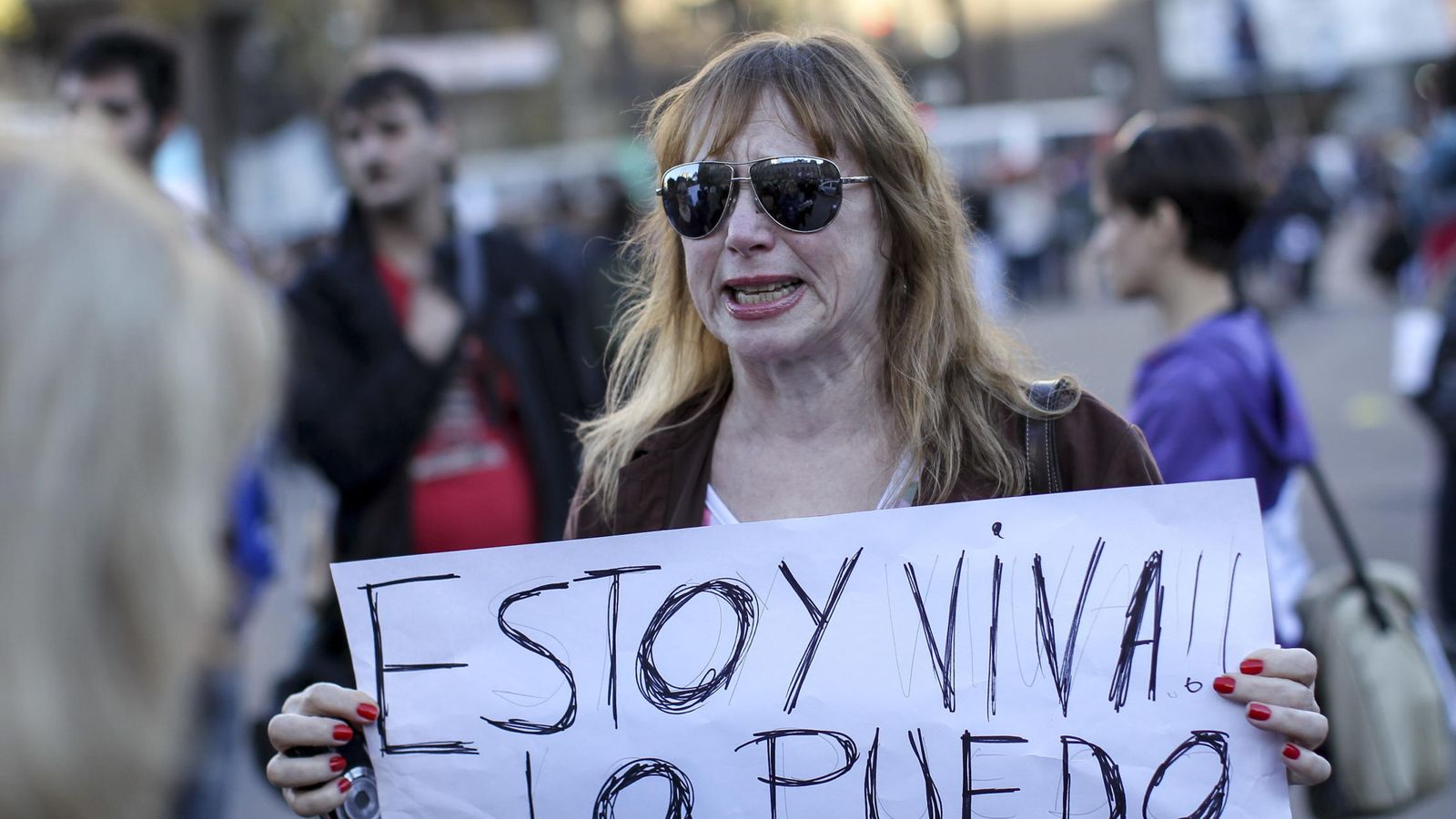 Foto: Manifestación contra la violencia de género en Argentina. (EFE)