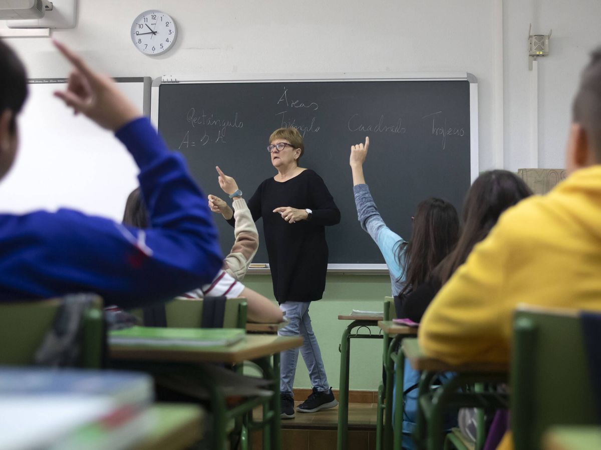 Foto: Vista de una aula con alumnos. (Xunta de Galicia)
