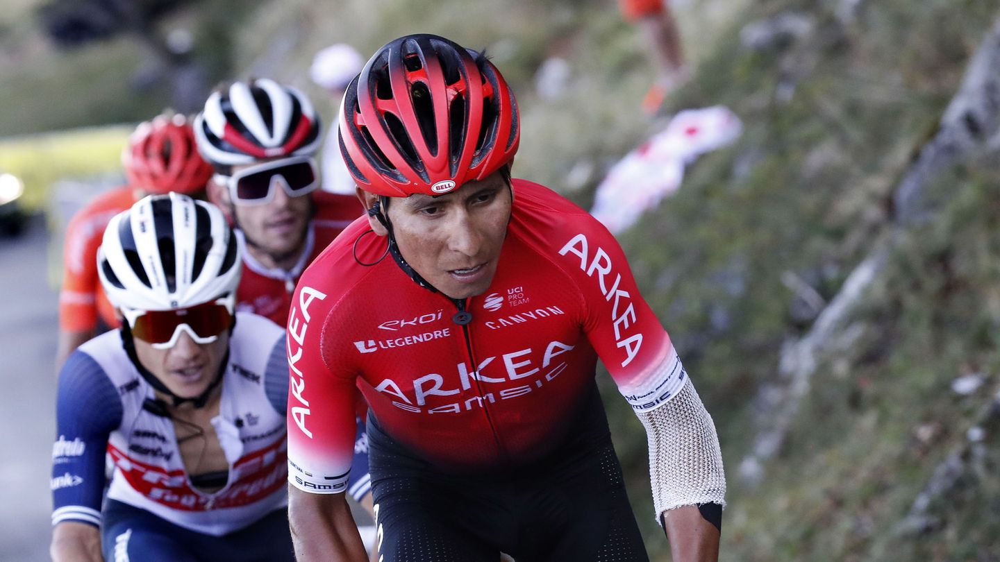 Nairo Quintana, durante el pasado Tour de Francia. (Efe)
