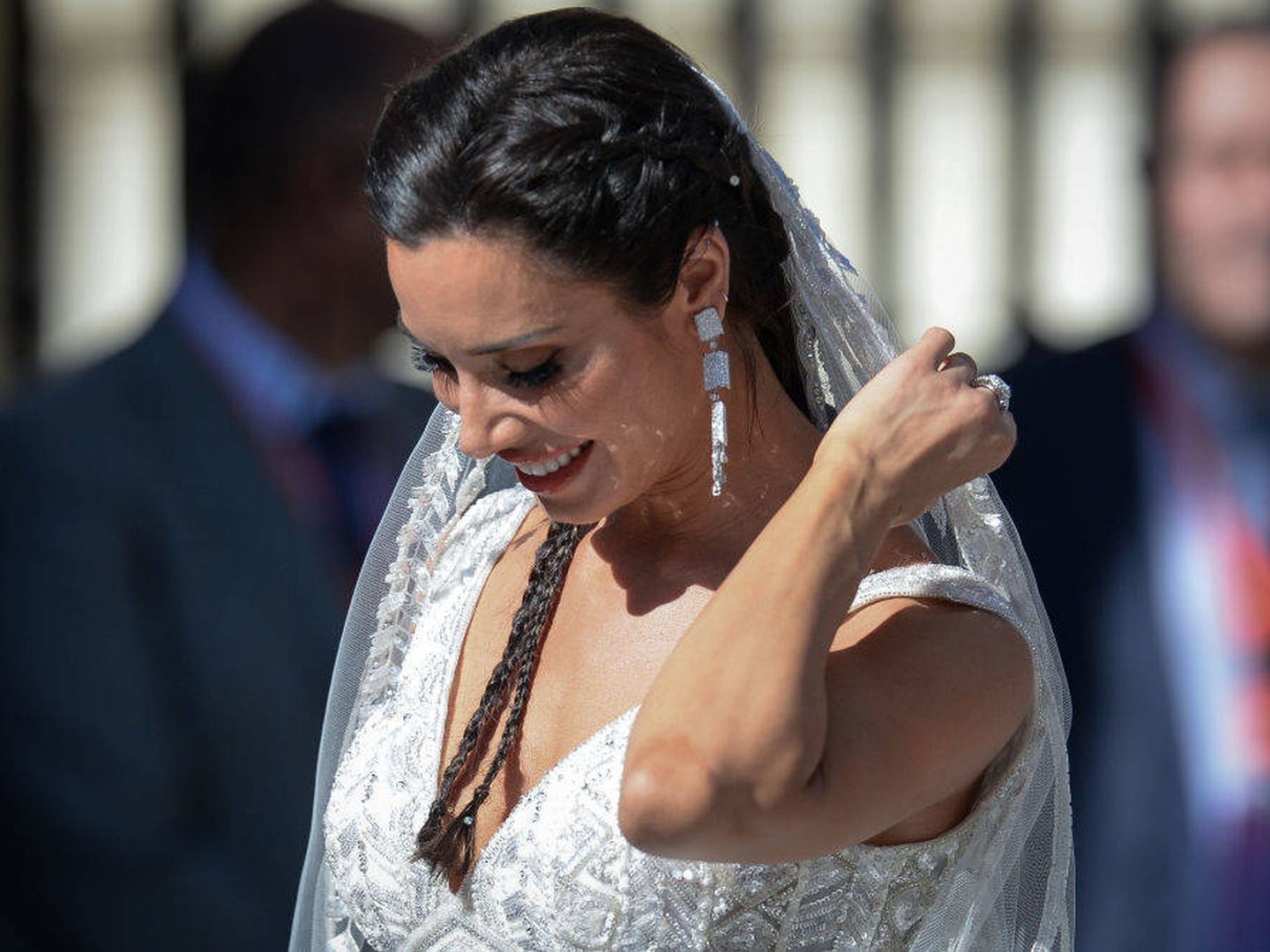 Pilar Rubio durante su boda. (EFE)