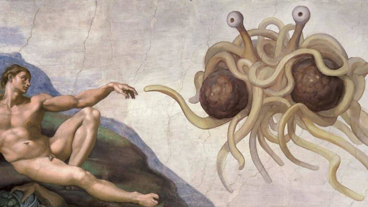 La AN impide a los 'fans' del Monstruo del Espagueti Volador convertirse en religión