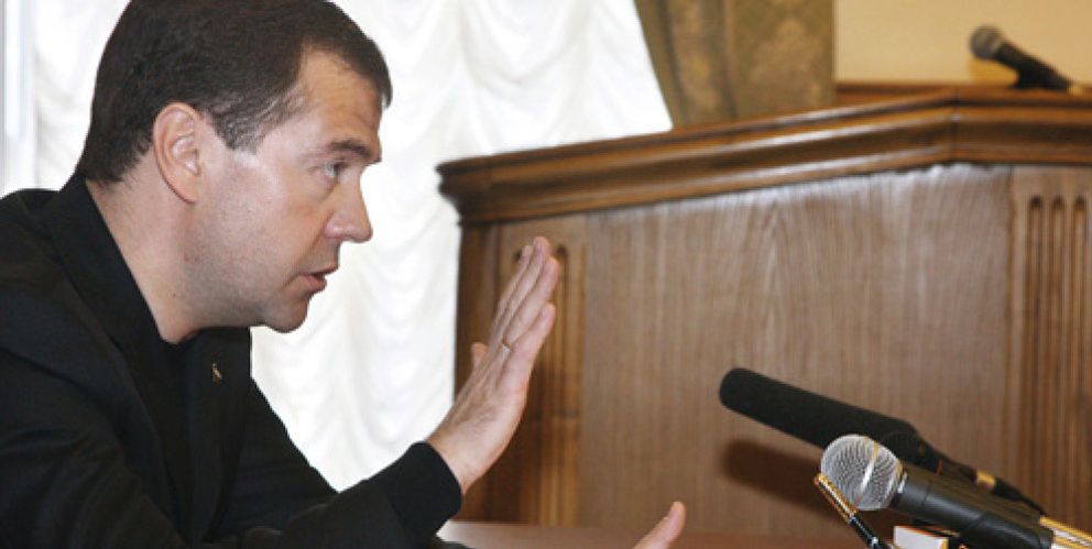 Foto: Medvedev promete "matar" a los terroristas