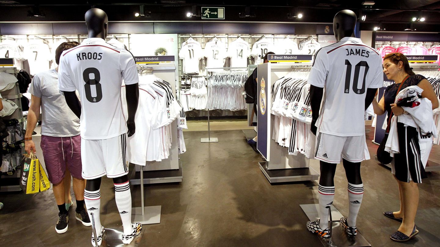 Tienda oficial del Real Madrid (agosto de 2014). (EFE)
