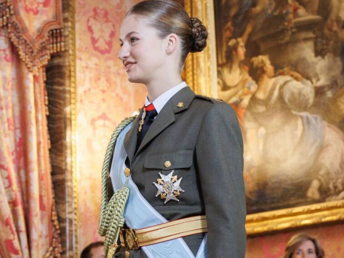 Foto: La princesa Leonor en el Palacio Real durante la Pascua Militar de 2024. (Europa Press)