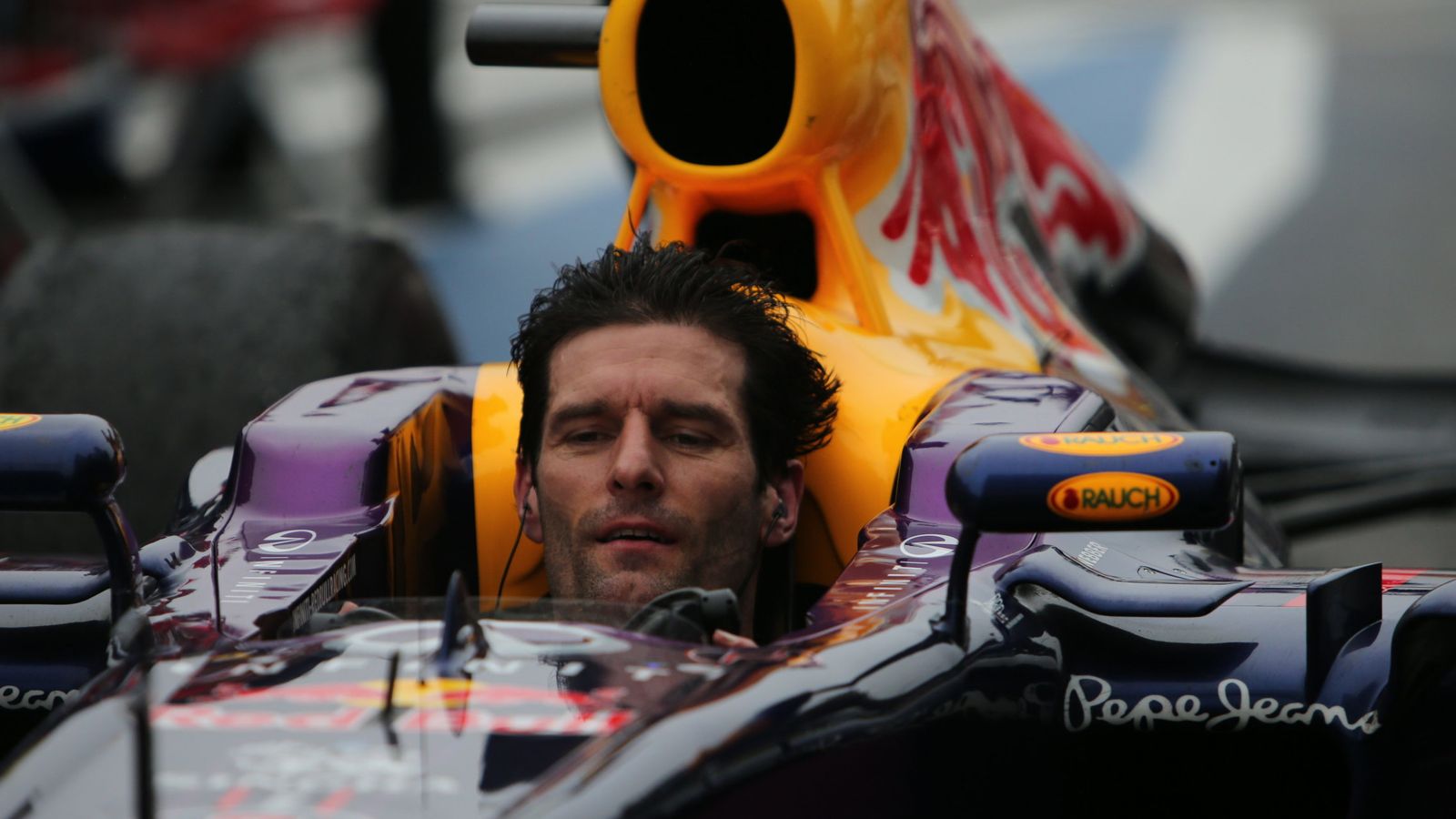 Foto: Mark Webber en el GP de Brasil. (Carlos Villalba/EFE)