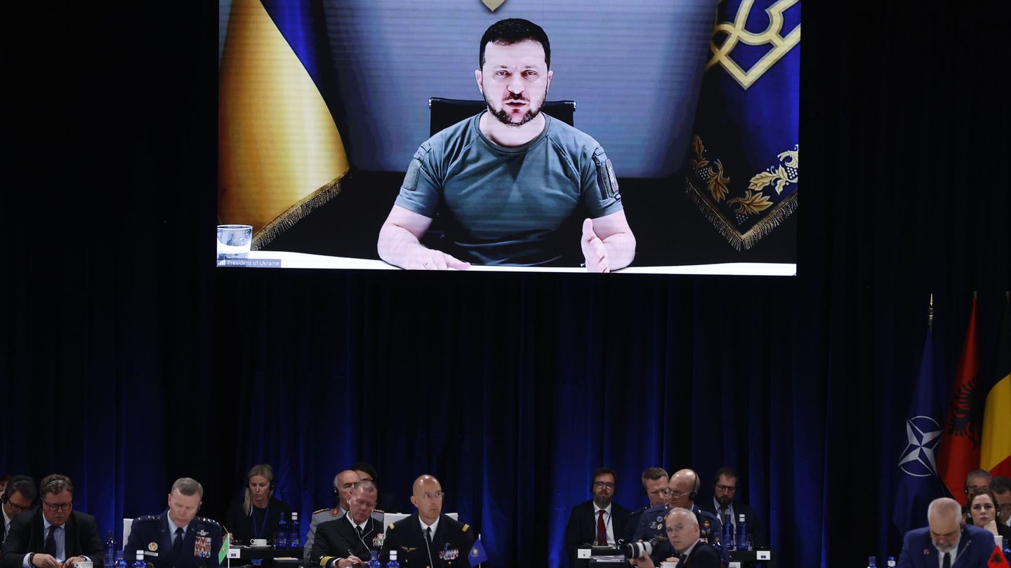 El presidente del Ucrania, Volodímir Zelenski. (EFE/Juan Carlos Hidalgo)