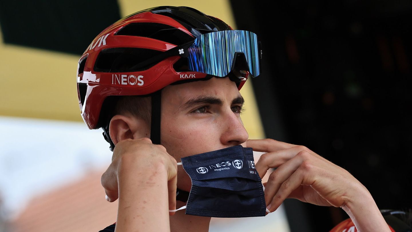 Carlos Rodríguez, al concluir la undécima etapa del Tour de Francia. (EFE/Y. Valat)