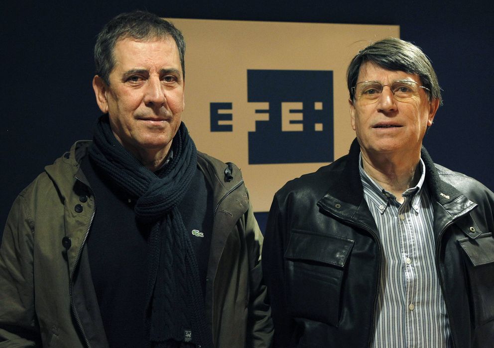 Foto: Ramón Cid (i), junto al presidente de la RFEA, José María Odriozola.