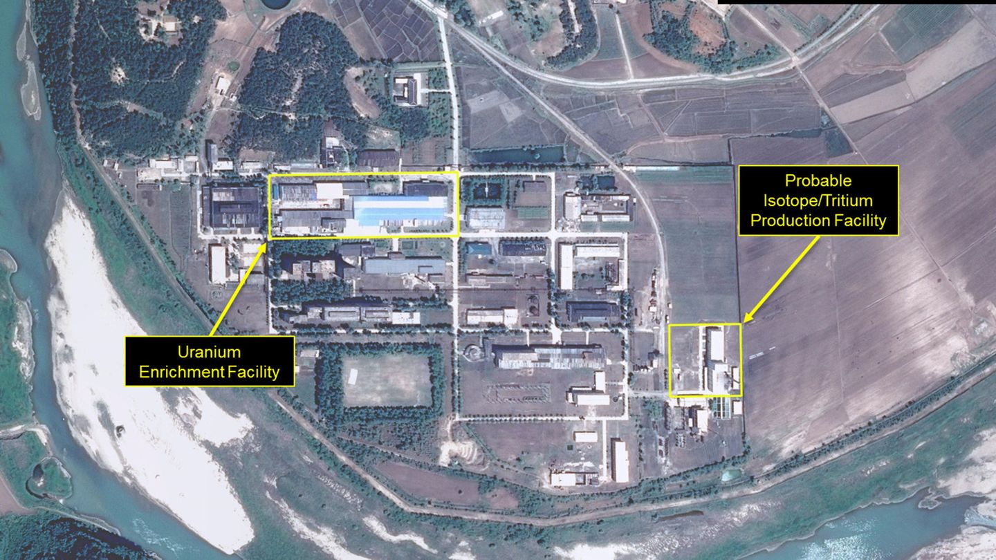 Imagen de satélite de la central nuclear Yongbyon, en Corea del Norte. (Reuters)