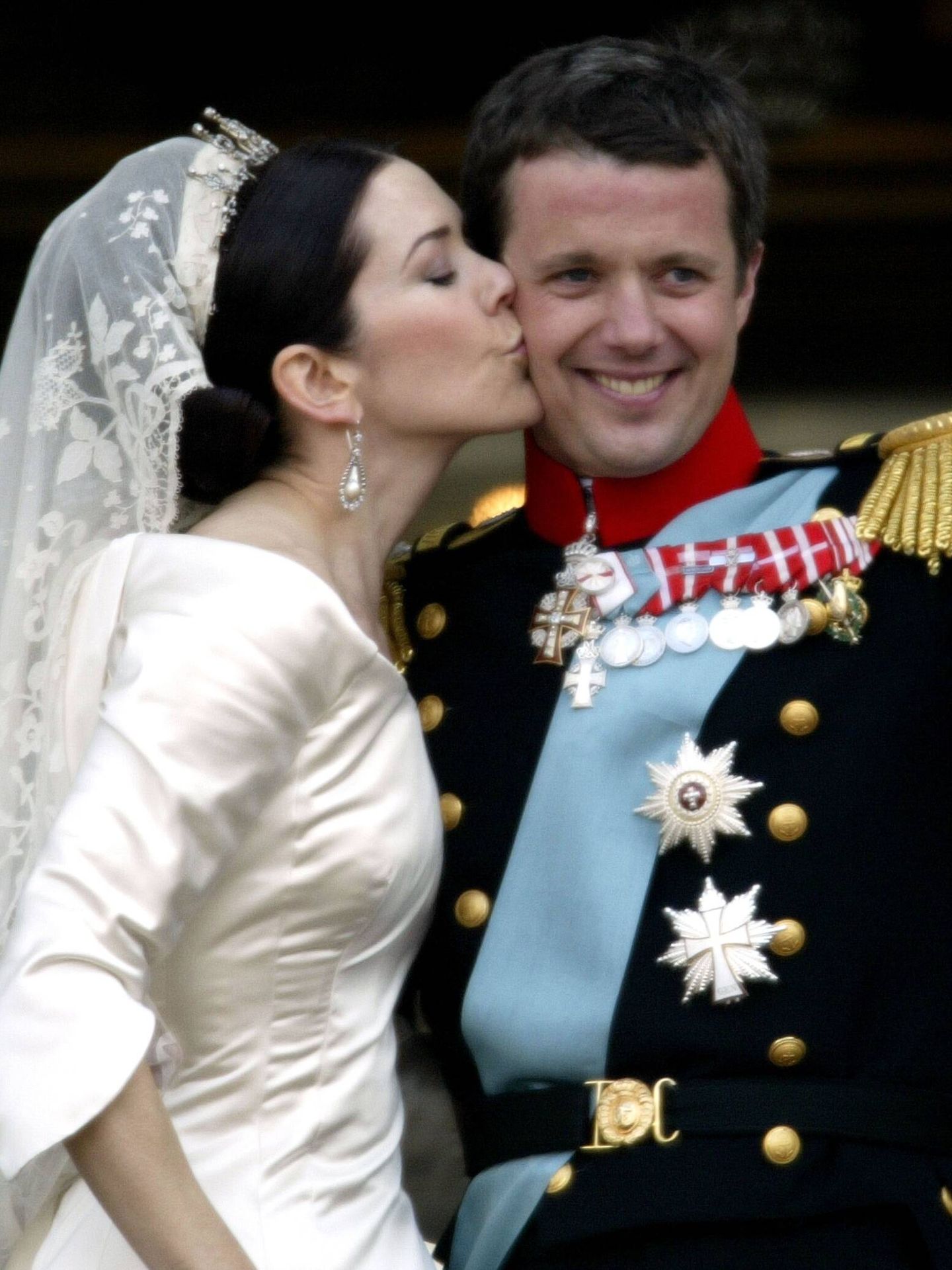 La boda de Mary y Federico, en 2004. (Getty)