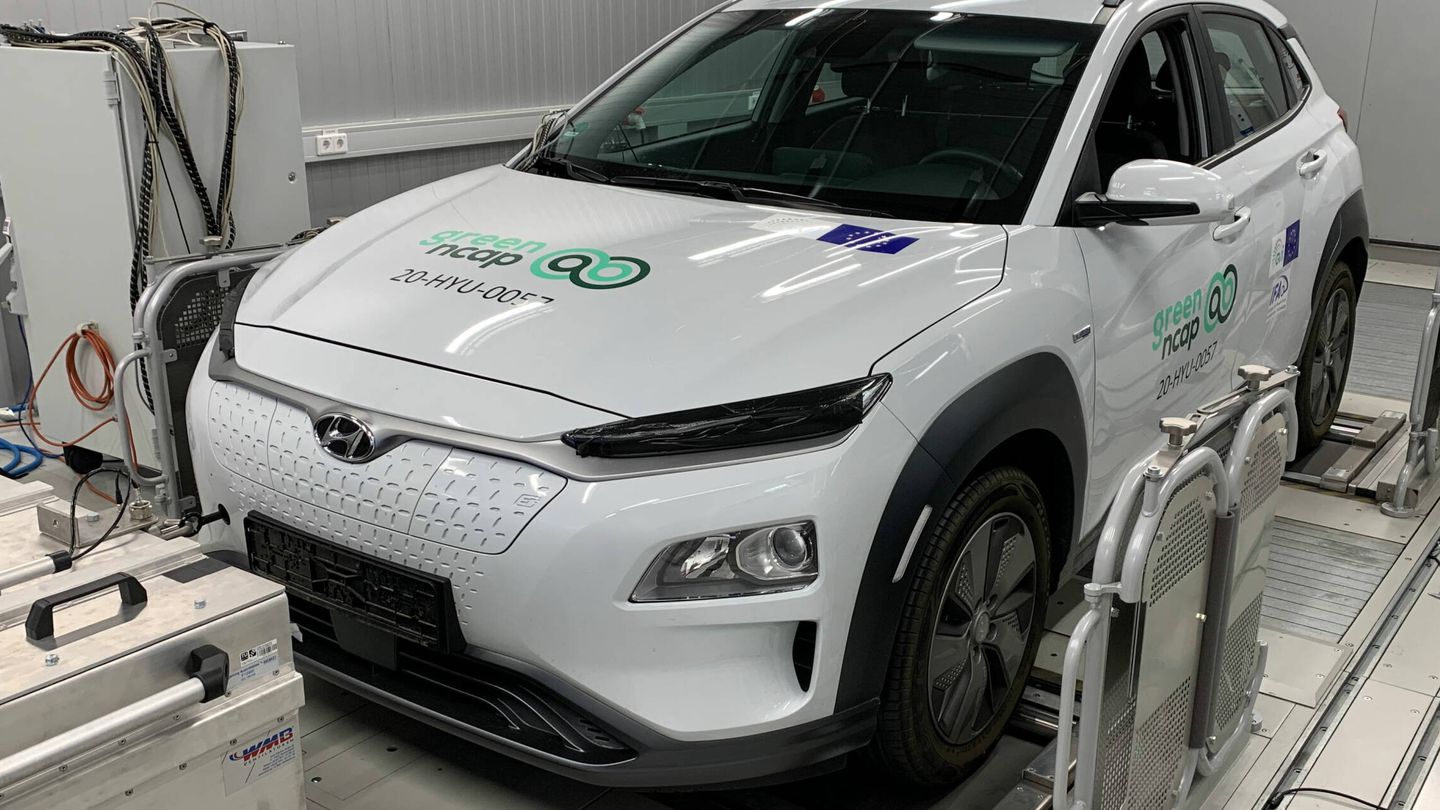 Green NCAP ya premió el pasado año con cinco estrellas y 'triple 10' al Hyundai Kona eléctrico, en su versión con batería de 39 kWh.