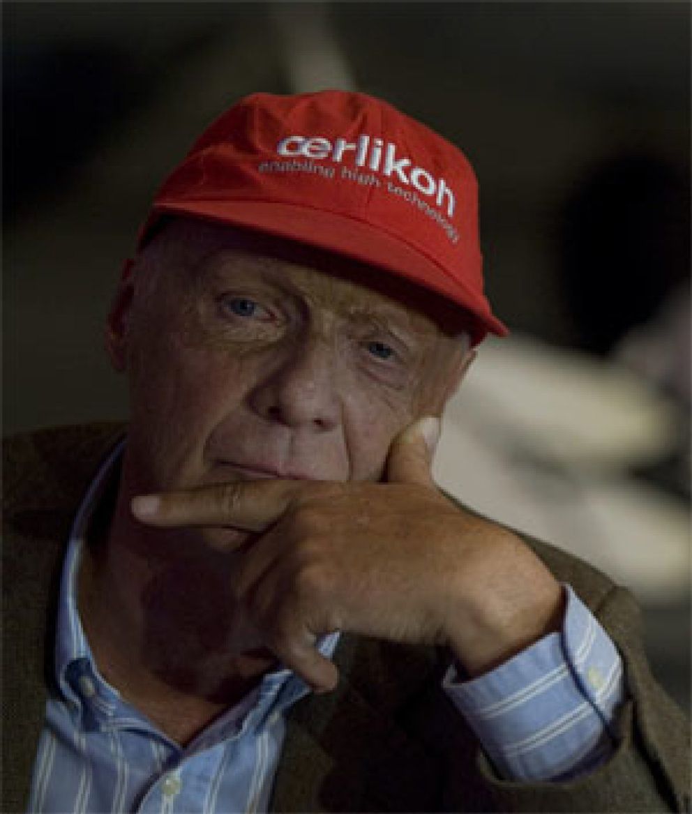 Foto: Niki Lauda, padre de mellizos a los 60